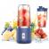 Mini blender portabil, incarcare usb, 6 lame din inox, pentru sucuri de fructe, 2 pahare din abs, capacitate 400 ml