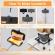 Sandwich maker manual, tigaie cu două fețe, manar din lemn, 14x11 cm