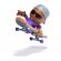 Tech dech sk8 crew pachet placa si figurina 9.6cm sapca gri