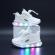 Adidasi albi cu luminite - khoc (marime disponibila: marimea 24)