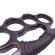 Box cu snur ideallstore®, rozeta, poetic justice, metalic, negru, 1 cm