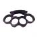 Box cu snur ideallstore®, rozeta, poetic justice, metalic, negru, 1 cm