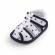 Sandalute albe cu stelute negre (marime disponibila: 3-6 luni (marimea 18