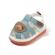 Sandalute bleu cu alb cu piuitoare - ursulet (marime disponibila: marimea 20)