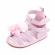Sandalute roz cu barete si floricica (marime disponibila: 9-12 luni (marimea 20