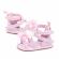 Sandalute roz cu barete si floricica (marime disponibila: 9-12 luni (marimea 20