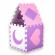 Covor puzzle /tarc de joaca insportline burgino 30 x 30 x 1 cm, 36 piese