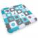 Covor puzzle /tarc de joaca insportline smarfino 30 x 30 x 1 cm, 36 piese