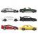 Hot wheels silver series set 6 masinute metalice tematica japoneza
