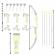 Set jocuri  4-in-1 cu tinta insportline adgs210,