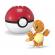 Pokemon mega set doua bile charmander si eevee 40 piese