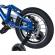 Bicicleta pentru copii 3-6 ani happycycles kidscare, roti 14 inch, cu roti ajutatoare si frane pe disc, albastru