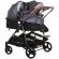 Carucior gemeni chipolino duo smart 2 in 1 silver grey