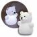 Lampa de veghe cu led, forma ursulet, alba, lumilu mini zoo bear, reer