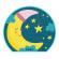Lampa de veghe cu led mybabylight moon, 0+ luni, reer