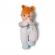 Papusa bebelus cu caciulita maro zapf baby annabell 30 cm