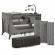 Patut travel kinderkraft joy 2 cu accesorii si geanta transport dark grey