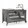 Patut travel kinderkraft joy 2 cu accesorii si geanta transport dark grey