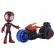 Set motocicleta si figurina miles morales spider man spidey prietenii extraordinari 10 cm