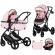 Carucior copii 3 in 1 chipolino amore pink marshmallow