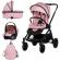 Carucior copii 3 in 1 chipolino magnum pink marshmallow