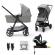Carucior copii 4 in 1 kinderkraft newly moonlight grey