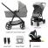 Carucior copii 4 in 1 kinderkraft newly moonlight grey
