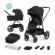 Carucior copii multifunctional 2 in 1 kinderkraft nea night black