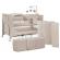 Patut travel kinderkraft joy 2 cu accesorii si geanta transport beige