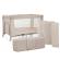 Patut travel kinderkraft joy 2 cu accesorii si geanta transport beige