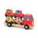 Camion cu 4 masinute din lemn vilac