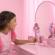 Papusa barbie deluxe style cu par mov