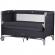 Patut pliabil chipolino relax anthracite linen cu laterala culisanta