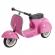 Trotineta ride on pentru copii vespa ambosstoy hape roz