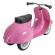 Trotineta ride on pentru copii vespa ambosstoy hape roz