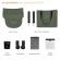 Carucior kinderkraft yoxi 3in1 (mink pro) mistic green
