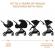 Carucior kinderkraft yoxi 3in1 (mink pro) pure black