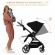 Carucior kinderkraft yoxi 3in1 (mink pro) pure black