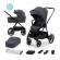 Carucior multifunctional 2in1 kinderkraft nea dark grey