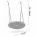 Leagan tip cuib pentru copii xxl, 110 cm, 150 kg, neo-sport 110210, negru