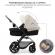 Carucior 3 in 1 kinderkraft moov 2, moonlight grey