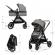 Carucior kinderkraft esme, 3 in 1, moonlight grey