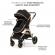 Carucior kinderkraft esme, 3 in 1, pure black