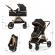 Carucior kinderkraft esme, 3 in 1, pure black