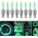 Led valve cap verde
