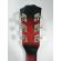 Chitara clasica din lemn ideallstore®, cutaway country red, set de corzi incluse, 95 cm, rosu