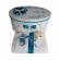 Set cutie trusou personalizata si trusou botez, decor turcoaz denikos® 237