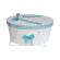 Set trusou botez si cutie trusou, ingeras, dantela turcoaz, denikos® 455