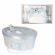 Set trusou botez si cutie trusou, ursulet, fundita bleu cu buline, denikos® 24