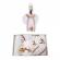 Trusou botez fetita, brodat si lumanare, decor tricolor, denikos® 123